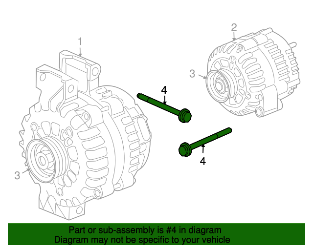 20032008 Isuzu Pulley Mount Bolt 8115464130 Isuzu Parts Center