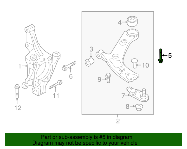 20072021 Kia OEM NEW 200720 Kia Forte K900 Rio Optima Lower Control
