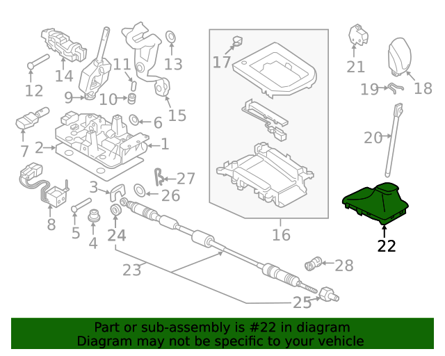 35133SJ000 Shift Boot 20192023 Subaru Forester Select Subaru Parts