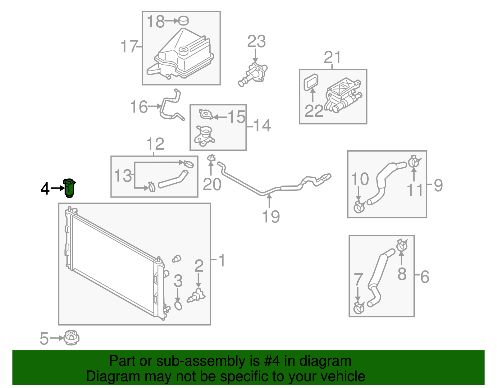 LF8B-15-240 - Radiator Assembly Upper Bracket 2010-2015 Mazda | Florida ...