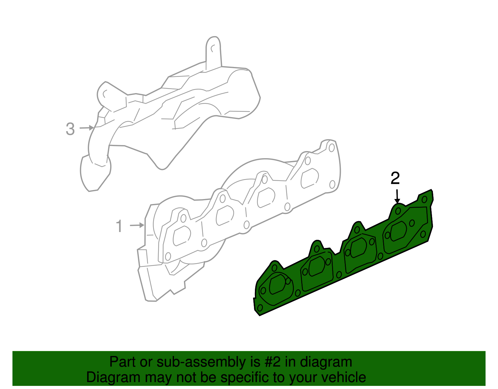 Gasket Manifold, Exhaust - GM (90537740)