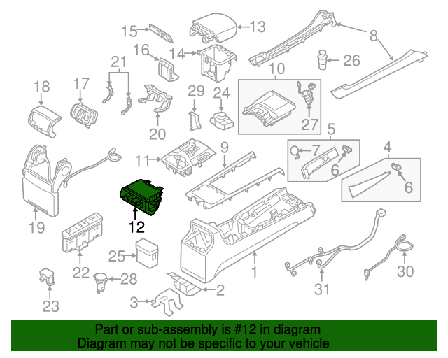 Genuine Hyundai 84670-3N150-RW3 Cup Holder Assembly Genuine Hyundai 84670-3N150-RW3 Cup Holder Assembly