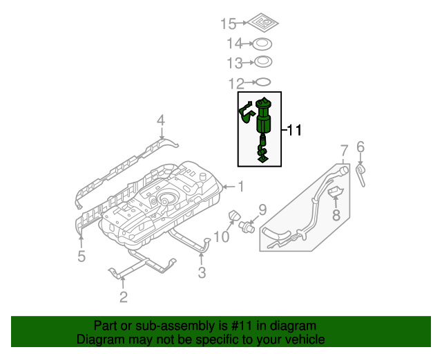 311104D700 Fuel Pump 20112014 Kia Sedona Kia.Parts Store