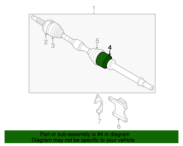 20142020 Nissan Rogue Inner Cv Joint 397714BA1A