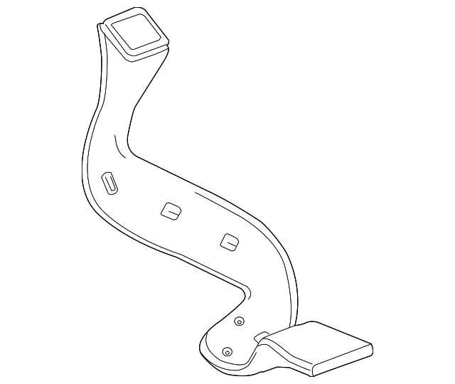Floor Rear Driver Side Air Outlet Duct - GM (84454722)