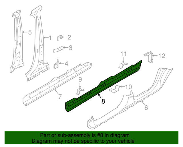 Genuine Rocker Reinforced for 2018-2023 Volvo XC60 | Part 