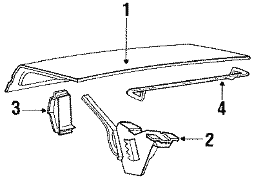 Trunk Lid Bracket - Ford (E83Z-5443235-A)