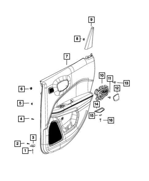 Door Trim Panels-Front and Rear for 2019 Jeep Compass | Wholesale MOPAR