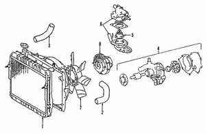 1610069255 - Cooling System: Water Pump Assembly for Toyota: Land Cruiser Image image