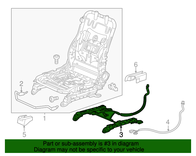 81167TS8305 Cord Kit Seat Weight Sensor &Opds 20122015 Honda