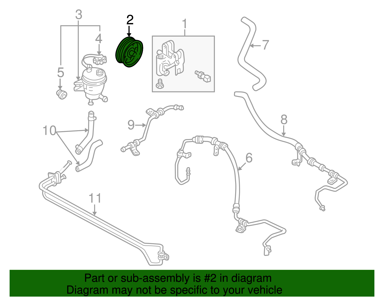 Pulley - Ford (YL8Z-3A733-BA)