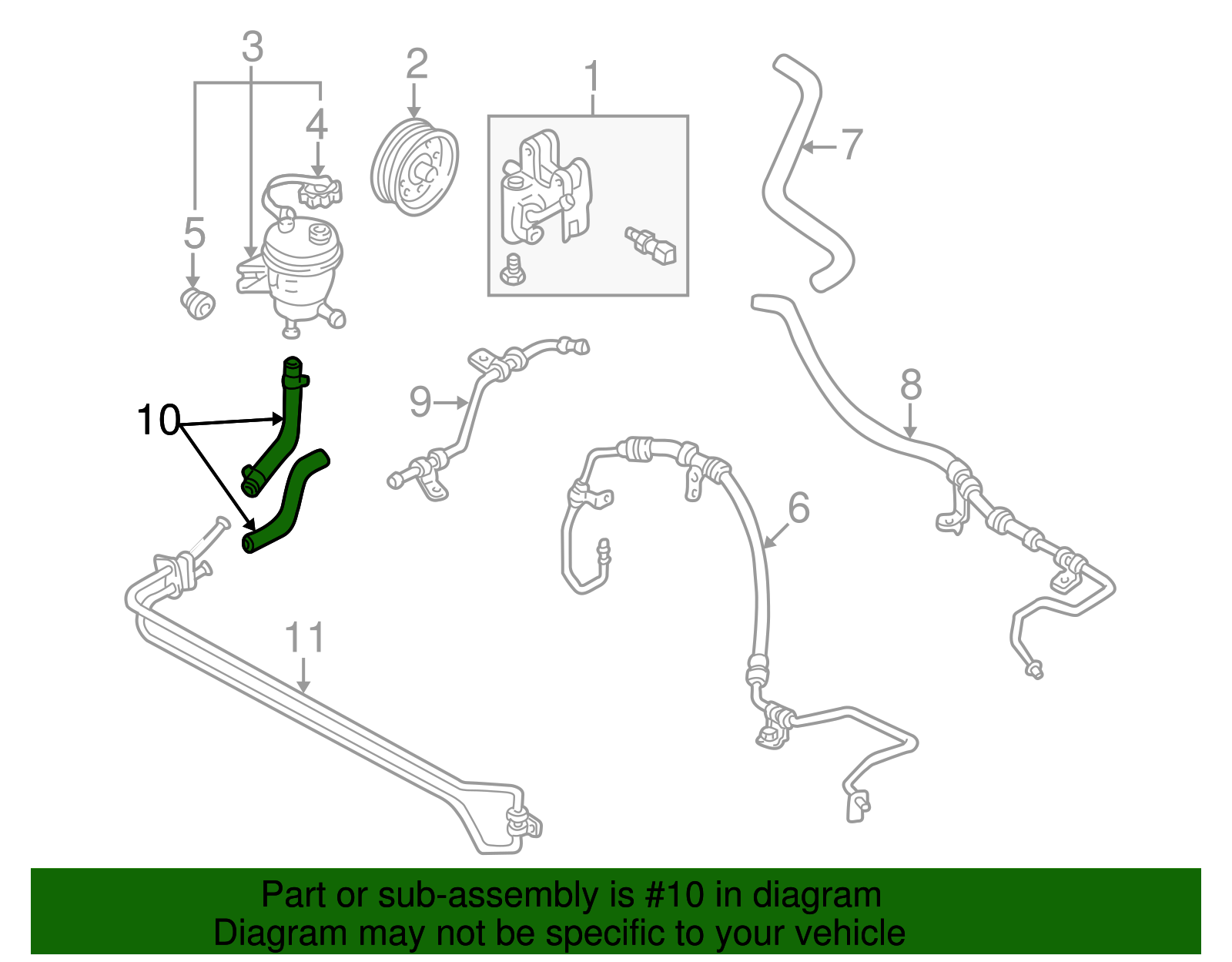 Tube Assembly - Ford (YL8Z-3A717-EA)