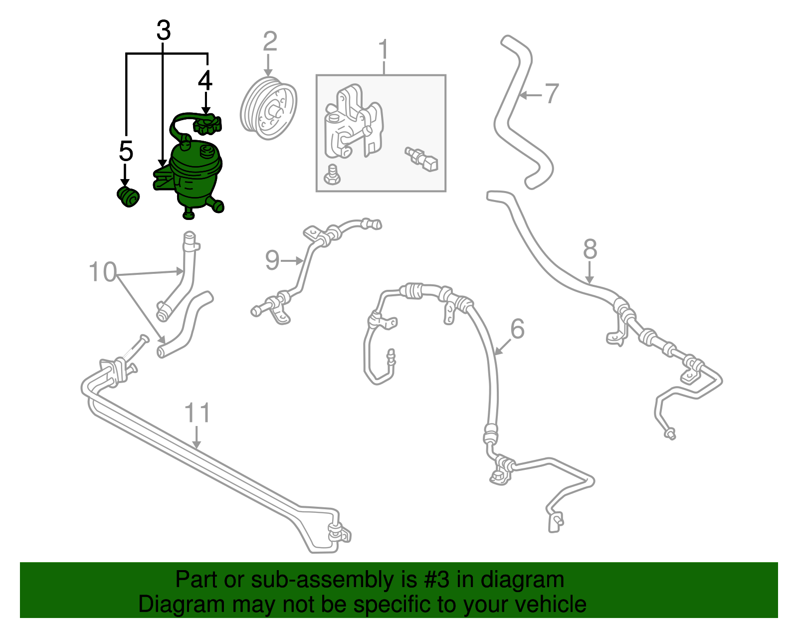 Reservoir Assembly - Ford (YL8Z-3A697-BA)