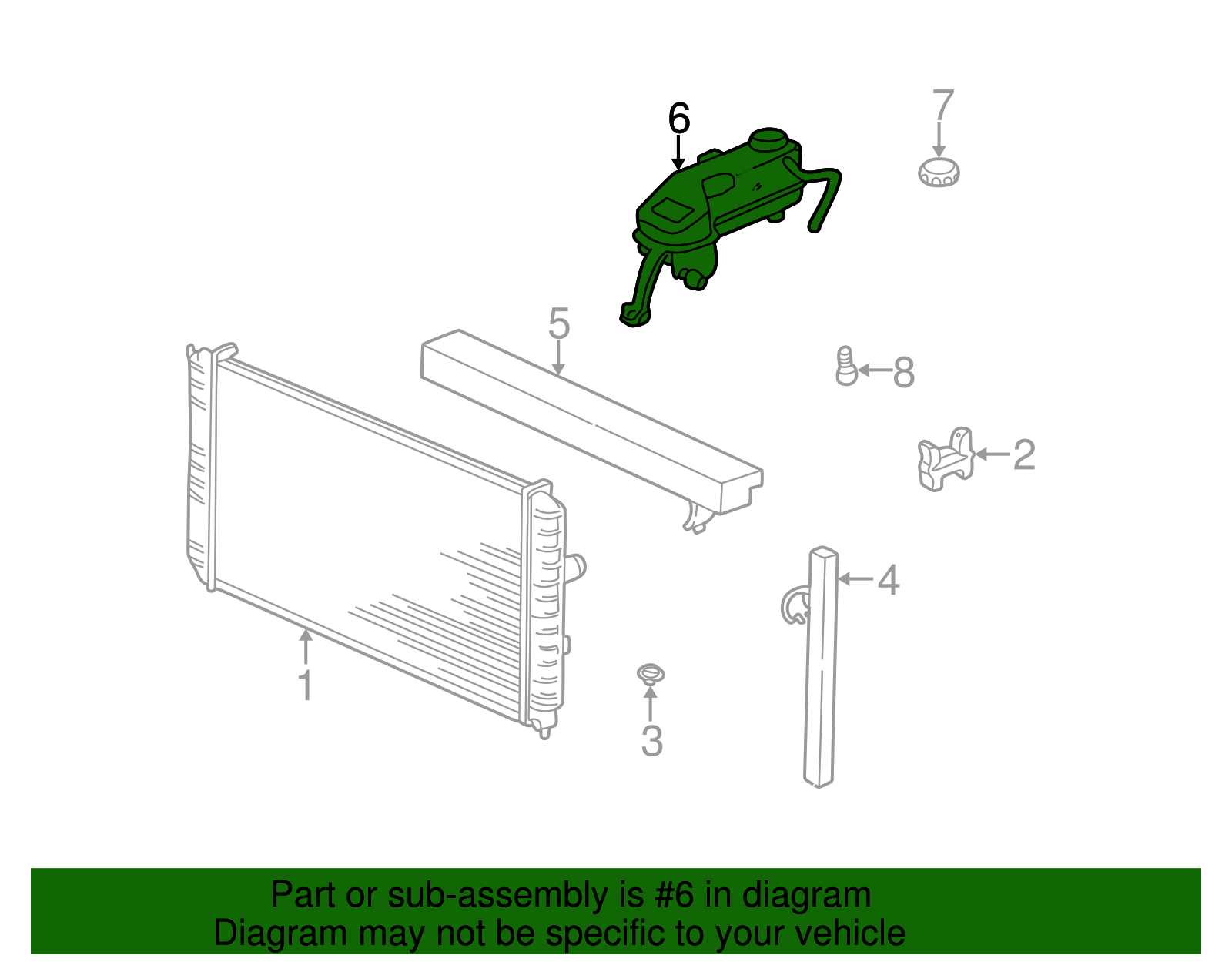 Radiator Surge Tank - GM (19332882)