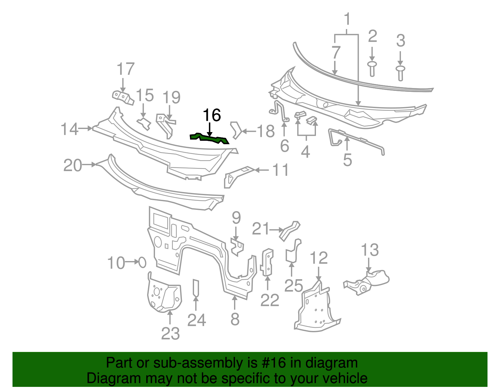 Bracket - GM (10351356)