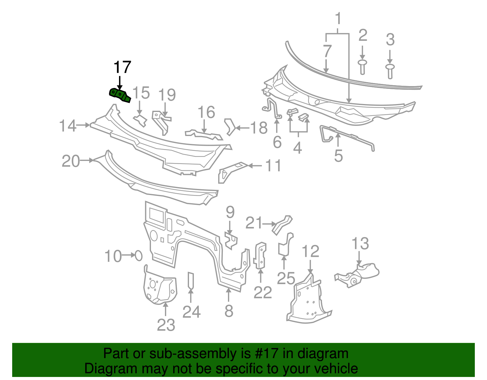 Bracket - GM (10350295)