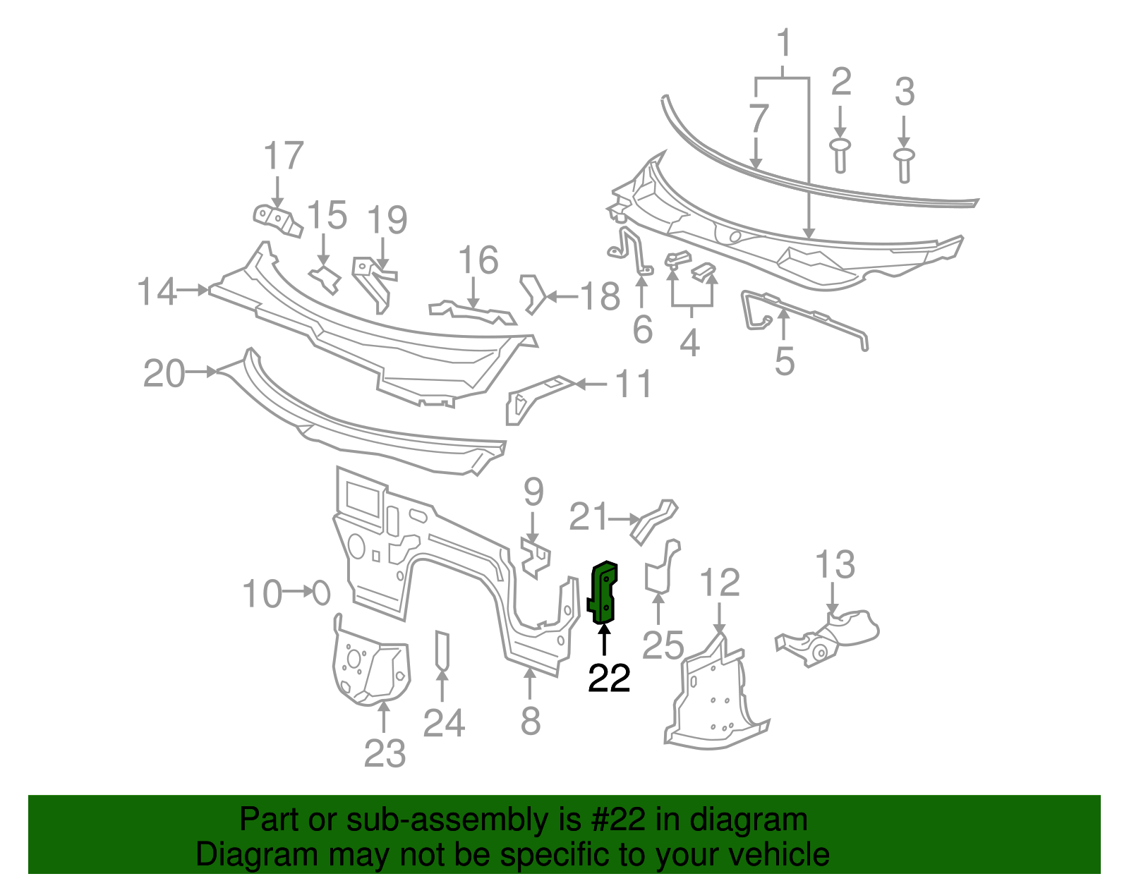 Bracket - GM (10350307)