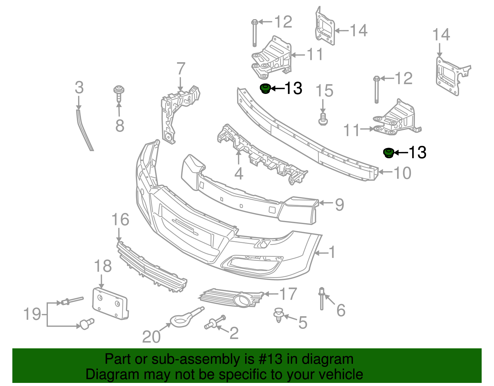 Multi-Purpose Nut - GM (11609746)