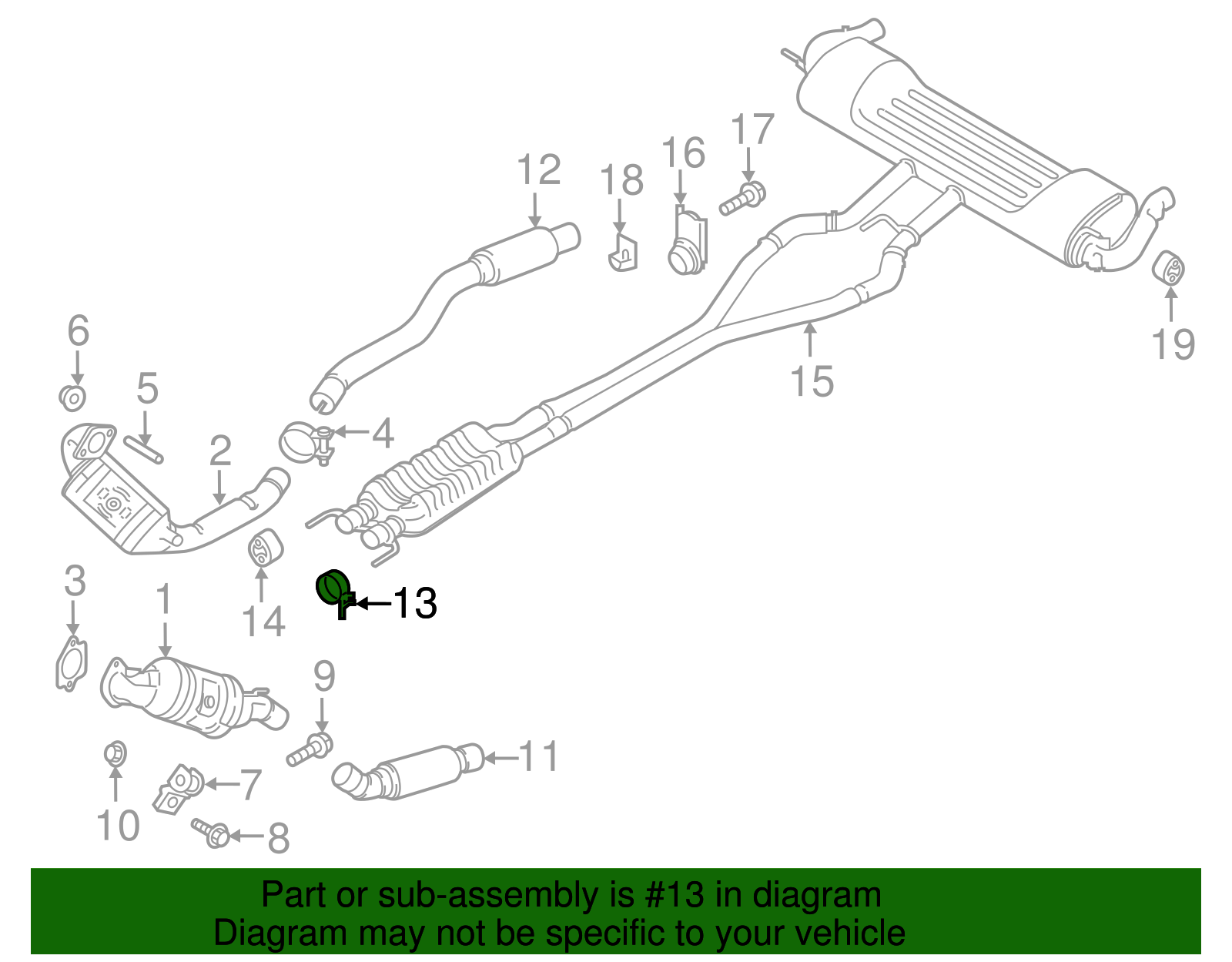 Front Pipe Clamp - Ford (GD9Z-5A231-A)