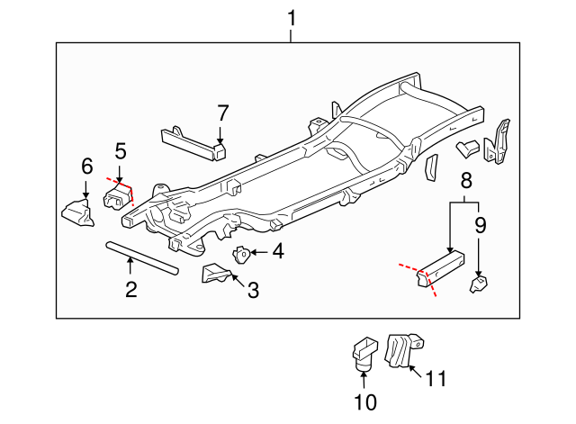 GM OEM FRAME-Front Cross Member 22833941