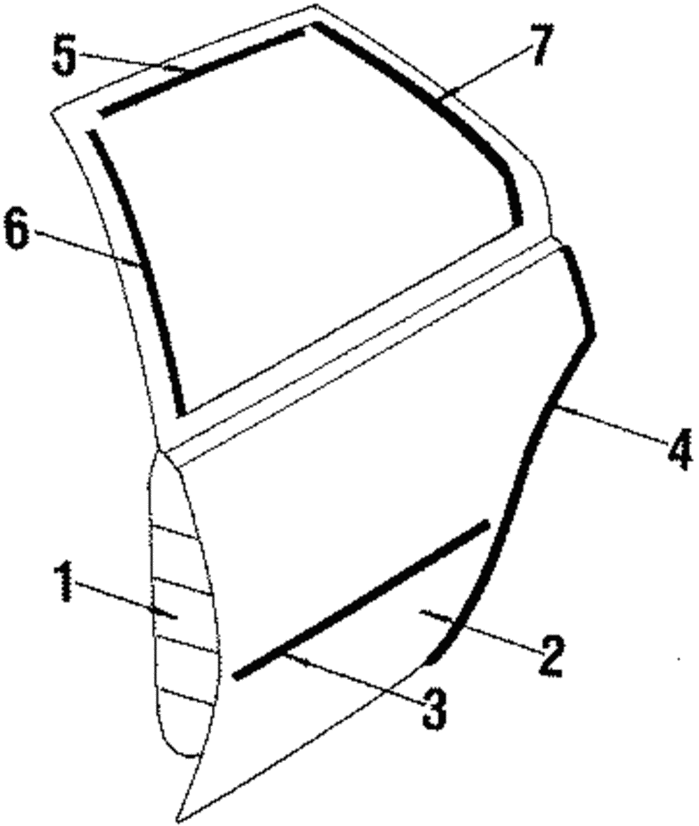 Molding Scp R/D Wdo Frm Upper                *Black - GM (20360304)