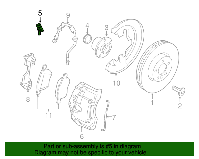 32301800 - Front Speed Sensor 2004-2018 Volvo | AutoNation Parts