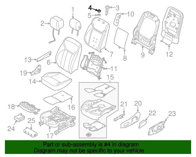 20172023 Land Rover Discovery Headrest Guide Bezel LR080538 OEM