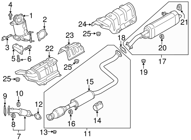 Front Manifold Catalytic Converter – For 2017-2020 Hyundai Elantra 2.0L – EPA Certified – 33369 / 674-092