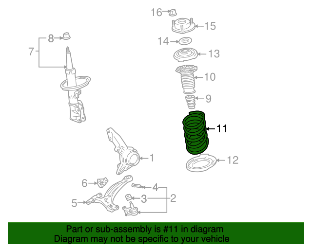 Toyota 48131-0E070 Coil Spring Toyota 48131-0E070 Coil Spring