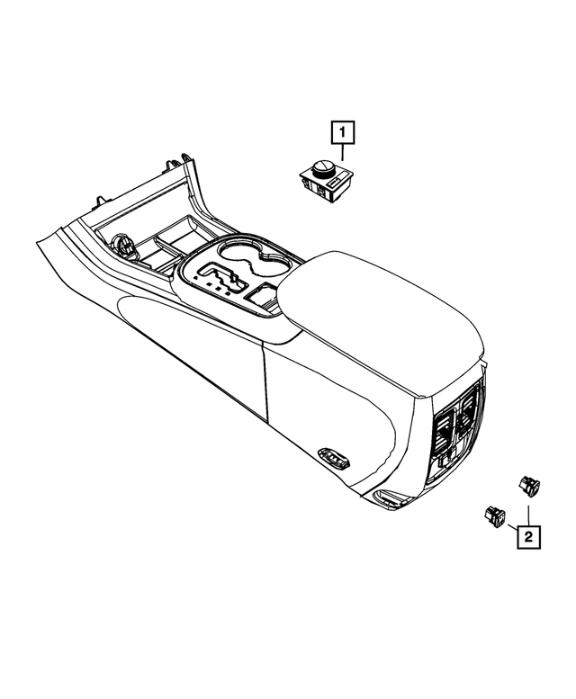20142015 Jeep Grand Cherokee Transfer Case Switch 5035273AE Mopar