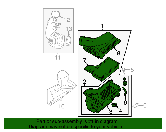 20152017 Ford Mustang Air Cleaner Assembly FR3Z9600F OEM Parts Online