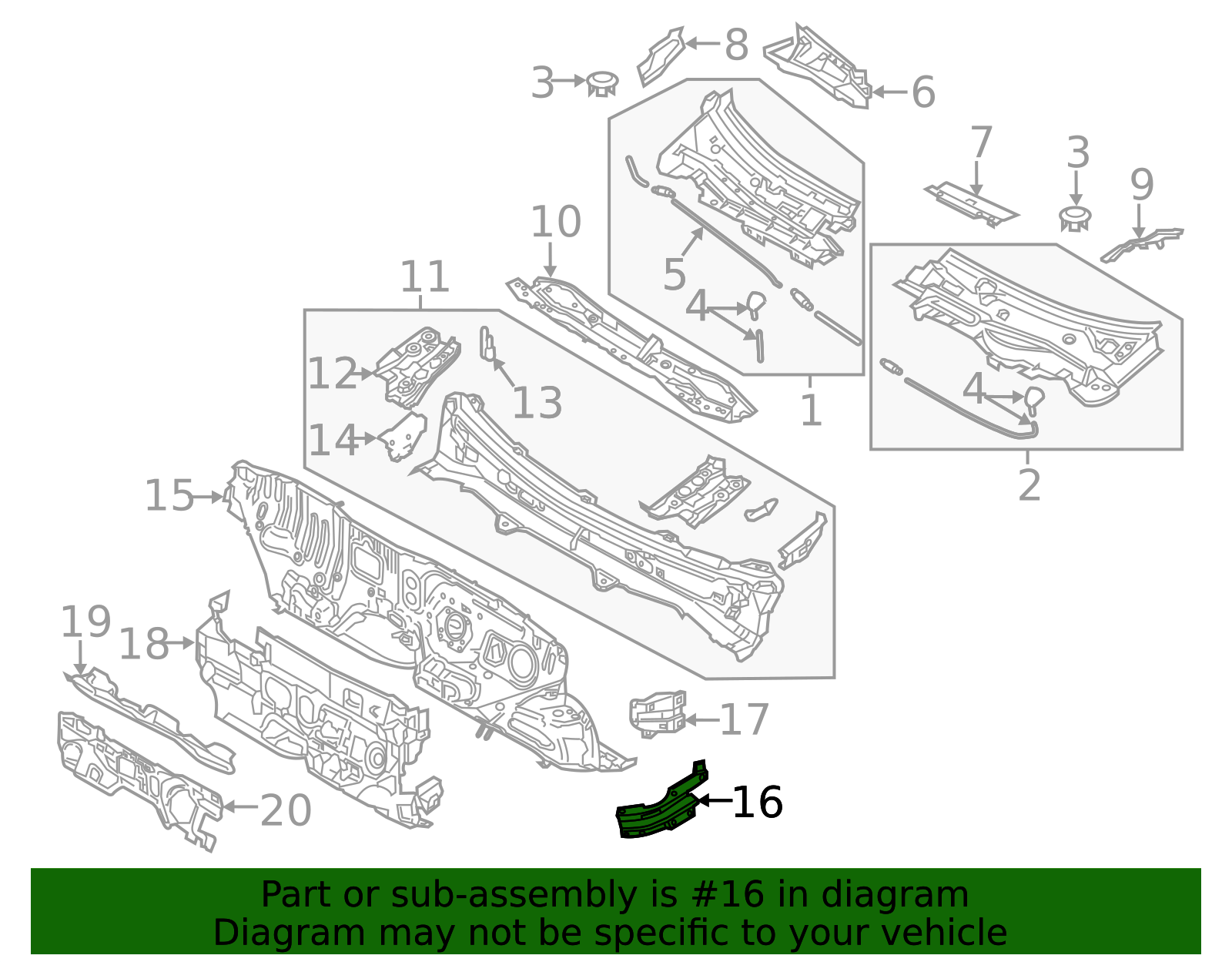 Dash Panel Brace - Scion (55138-WB001)