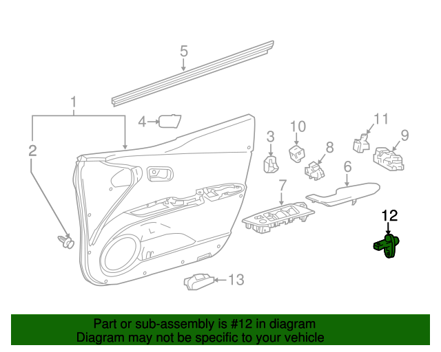 8423160070 Door Jamb Switch 19982023 Toyota Sparks Parts