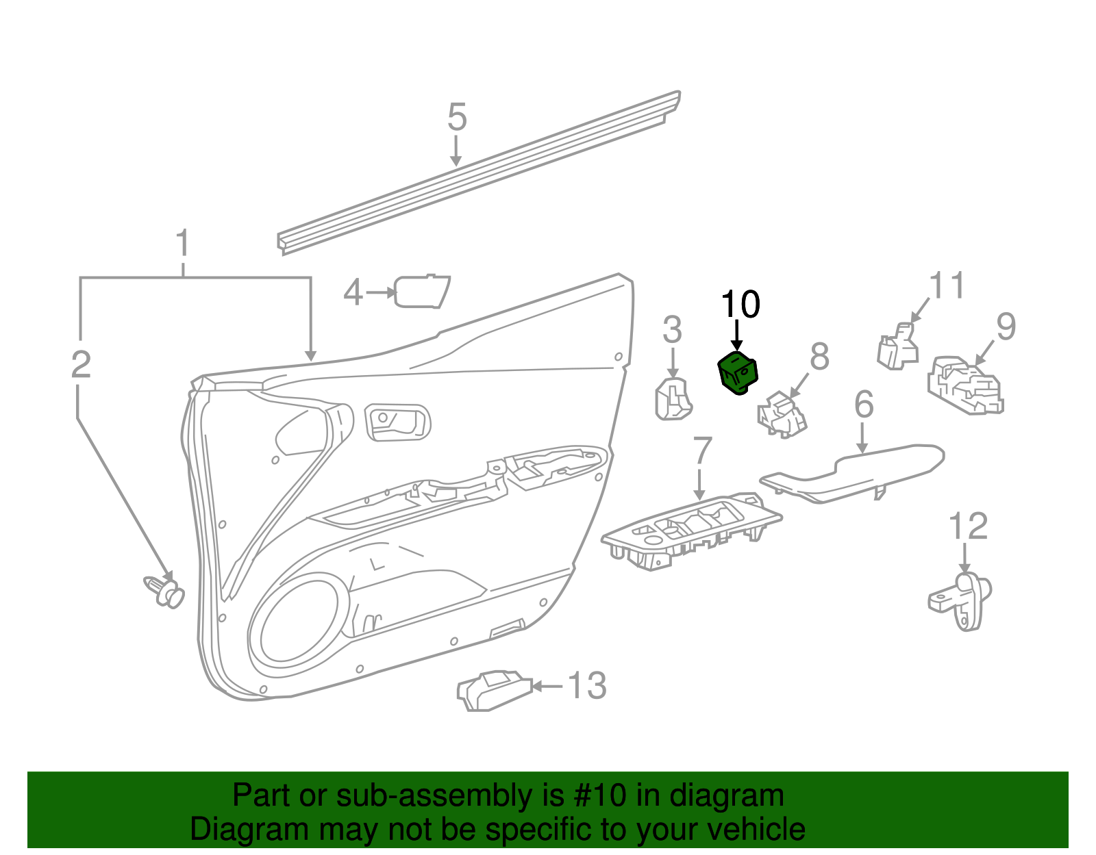 Lock Switch - Toyota (84930-47030)