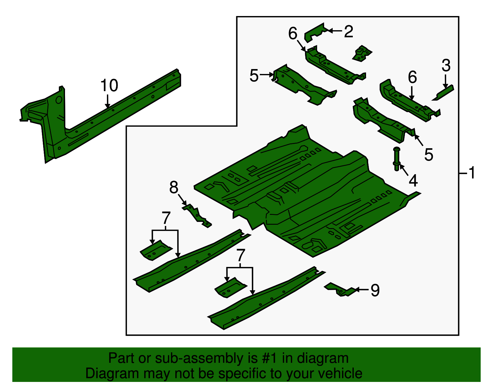 Floor Pan - Ford (HG9Z-5411135-B)