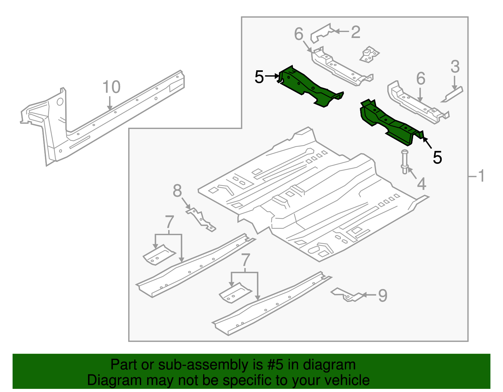 Front Cross-Member - Ford (HG9Z-5410672-A)