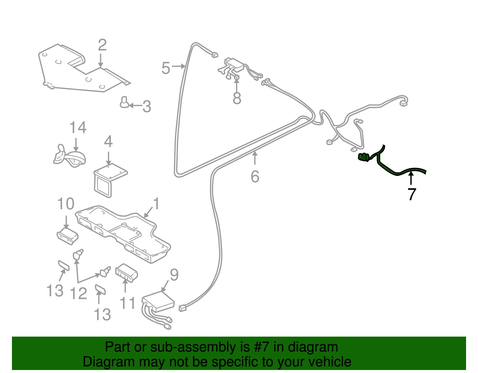 Harness Assembly, Audio/Video Wrg (Main) - GM (88897314)