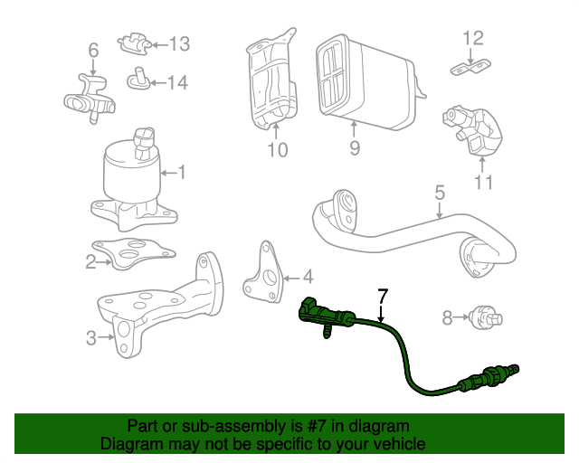 19992005 GM Heated Oxygen Sensor 12559850 GM