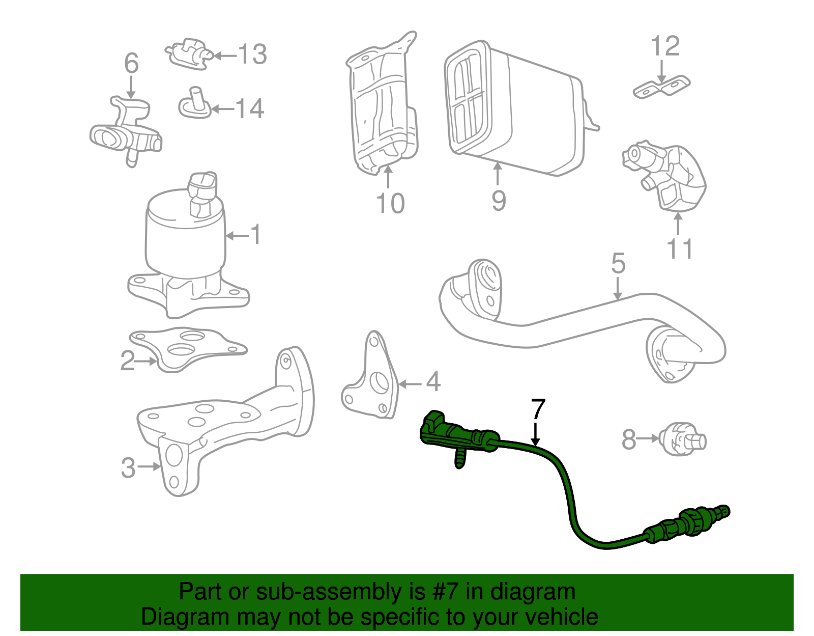 Heated Oxygen Sensor - GM (19355309)