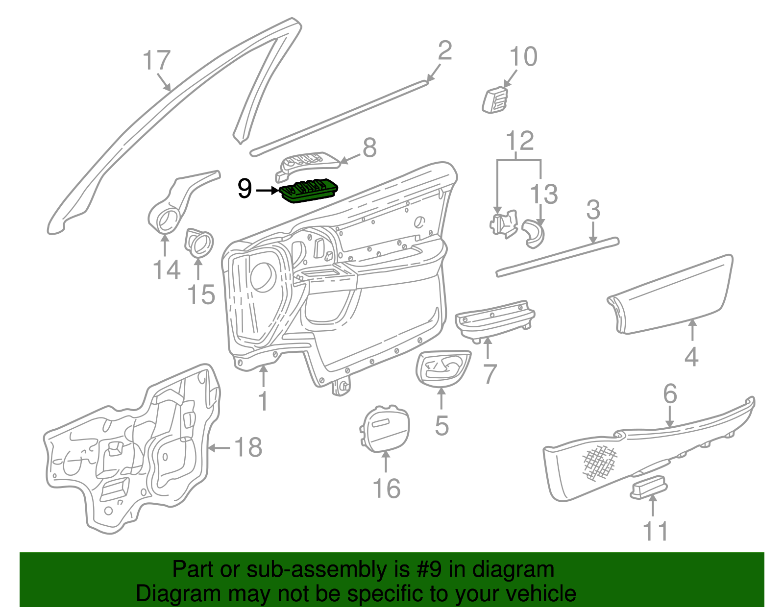 Window Switch - Buick (25718947)