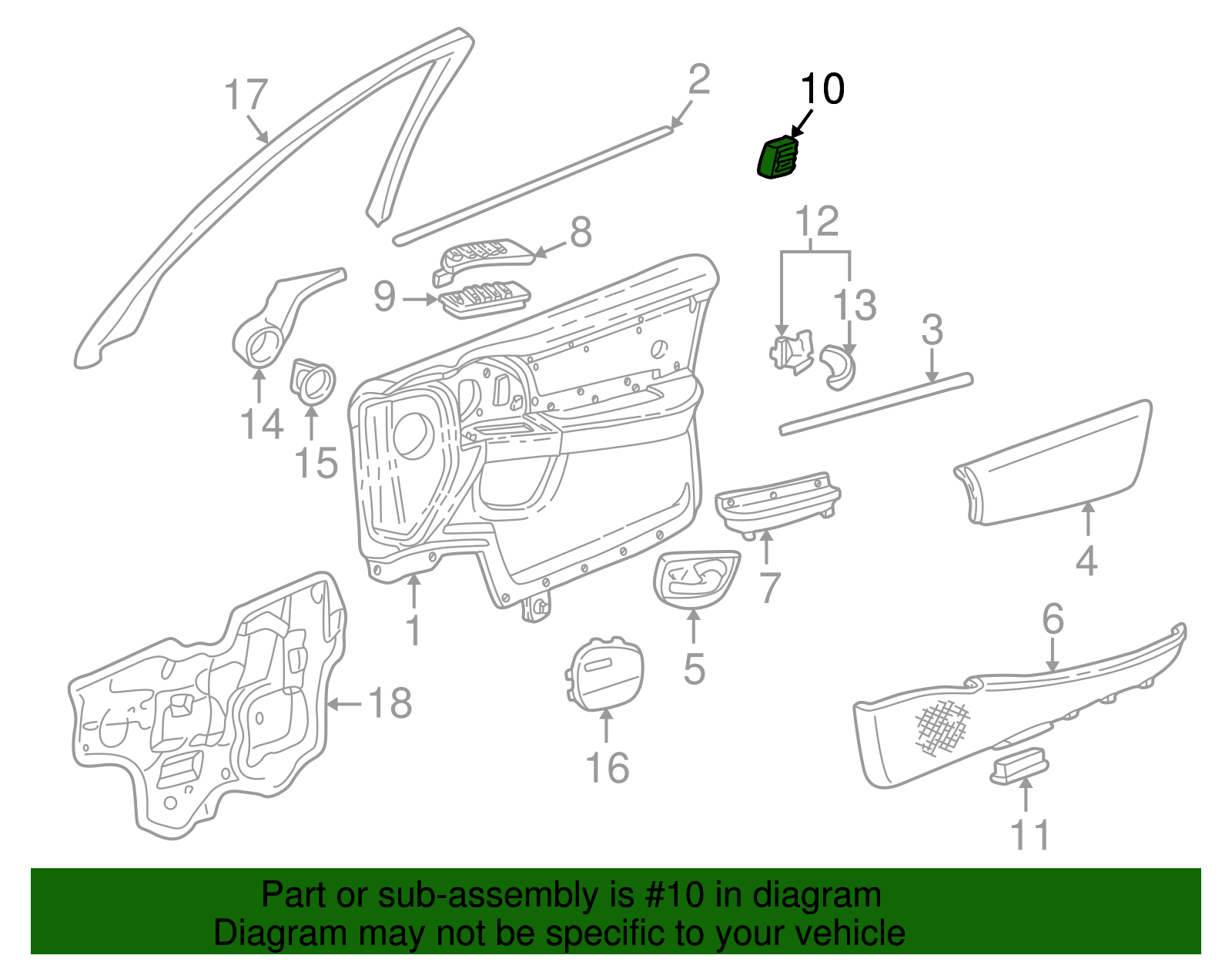 Lock Switch - GM (25650589)
