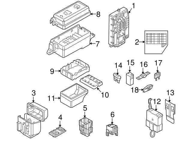 2014-2015 Mini Cooper Fuse Box Main 61-35-3-457-582 | Mini Parts Direct