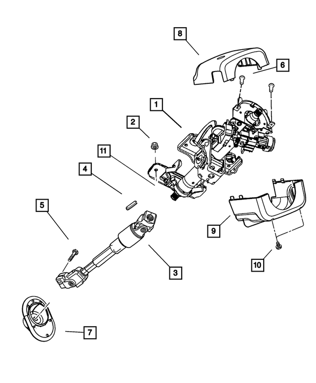 20012008 Mopar Steering Column Shaft Bearing, Export 4147362AB Mopar