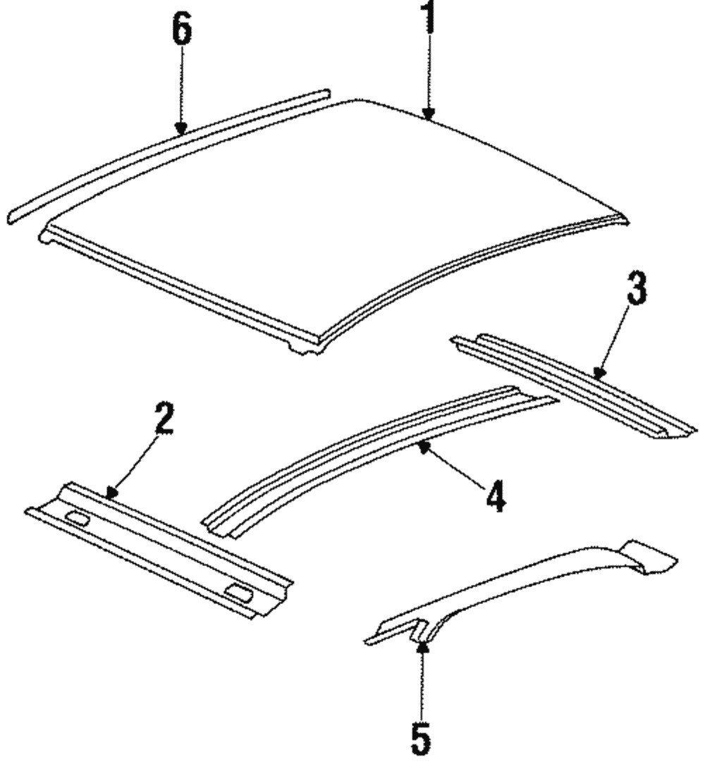Molding Assembly, Roof Panel Jt Fin               *Lichen - GM (88892059)