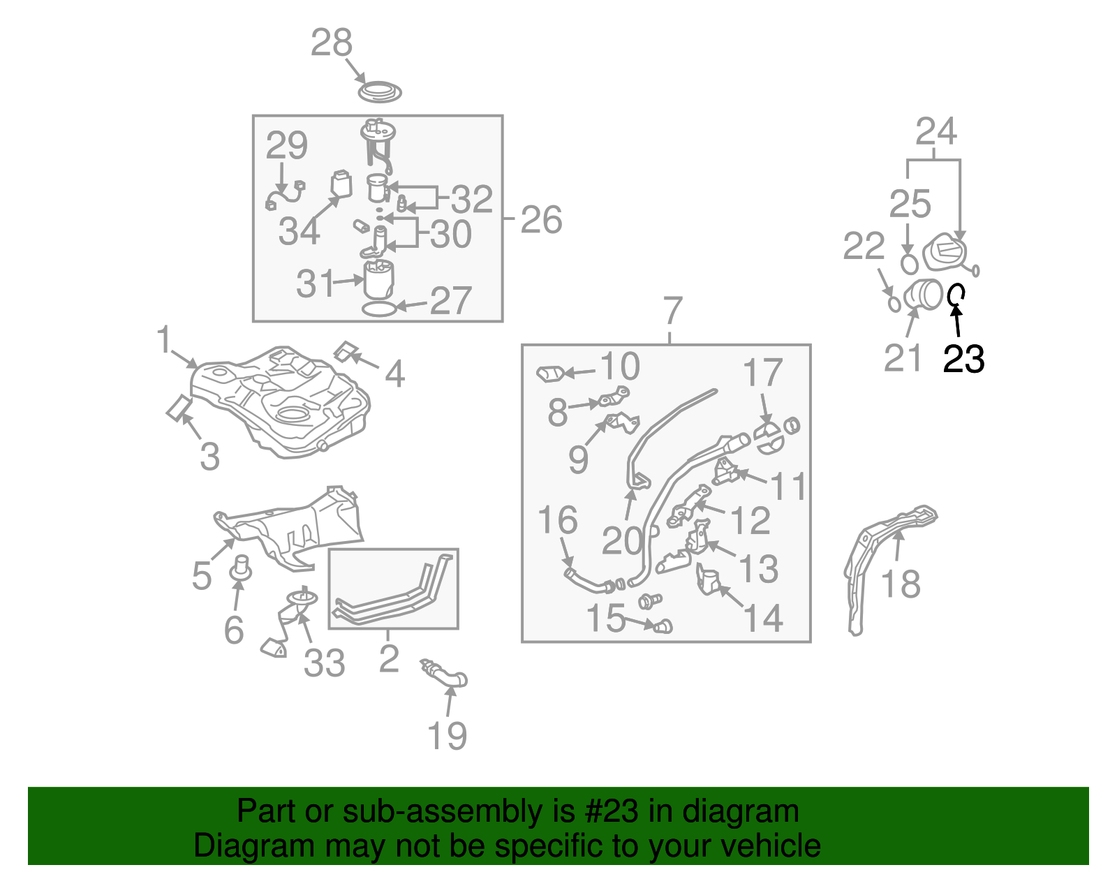 Retainer, F/Tnk Fil Pkt - GM (94857753)