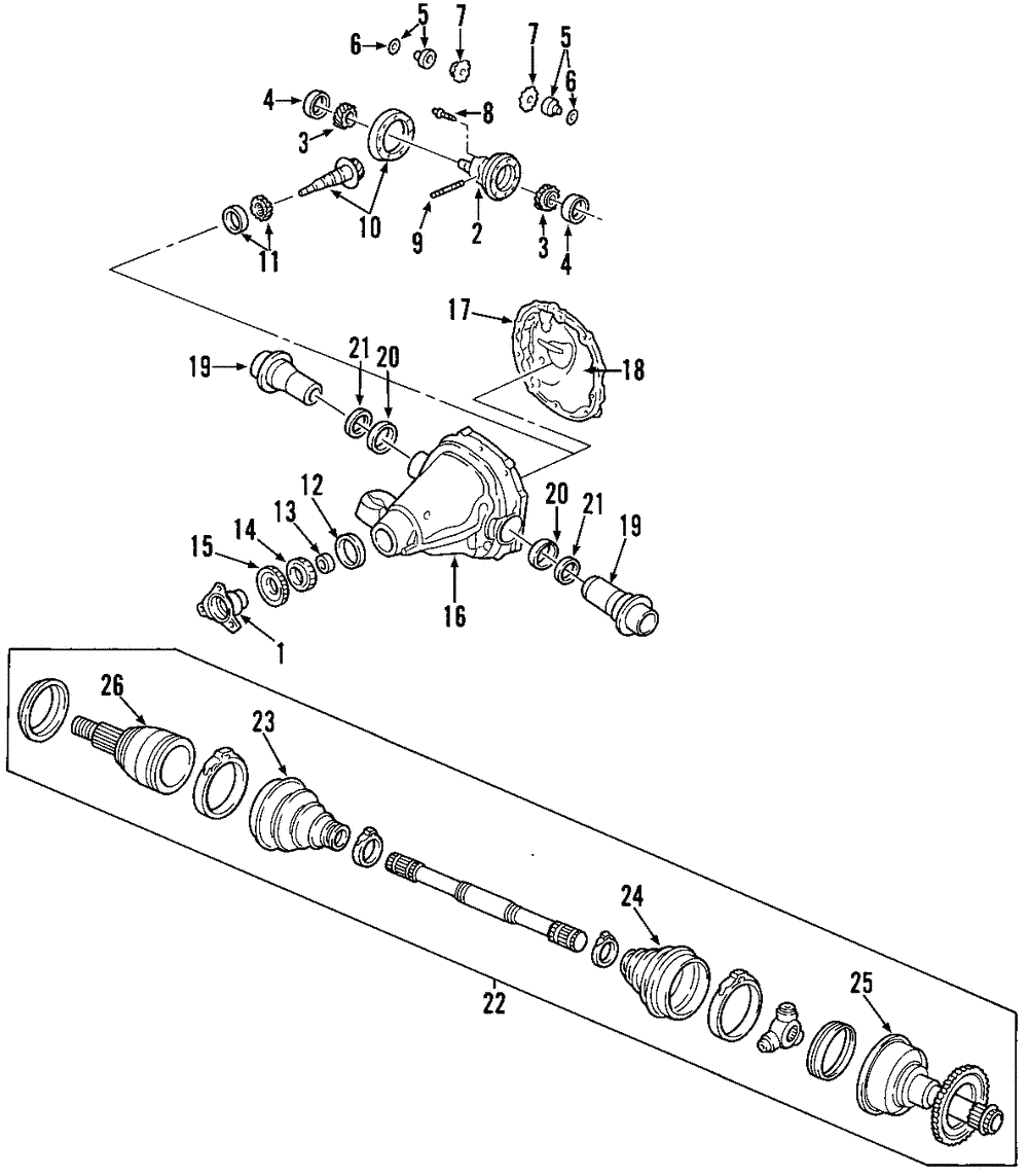 Inner Bearing - Ford (XW4Z-4628-AA)