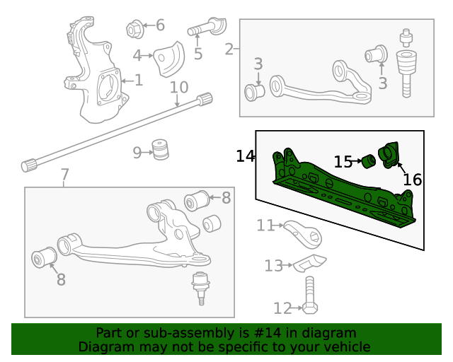 20202024 GM Torsion Bar Support 23509048 GM