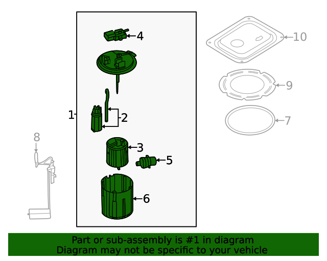 2022 Kia Carnival Fuel Pump Assembly 31120R0500