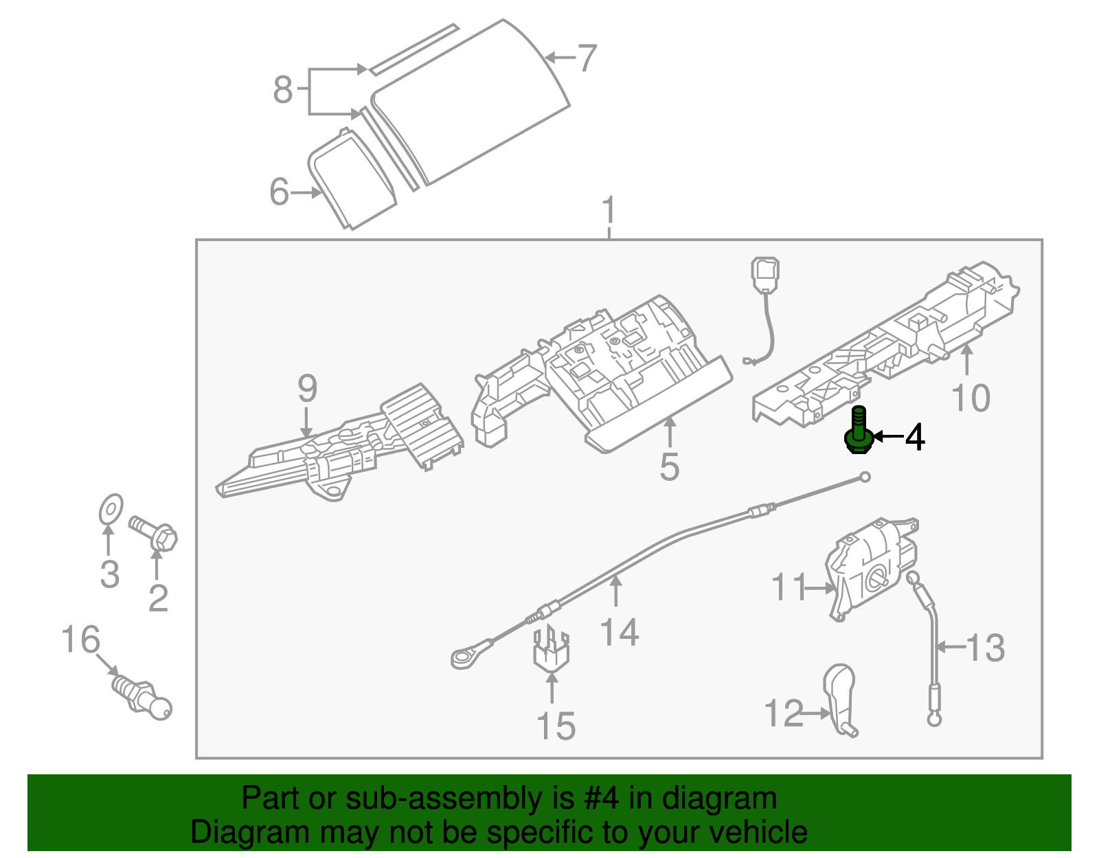 Hinge Cover Screw - Volkswagen (895-877-721-A)