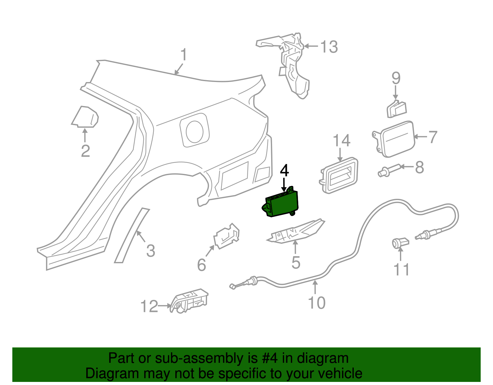 Blind Spot Radar - Toyota (88162-06010)